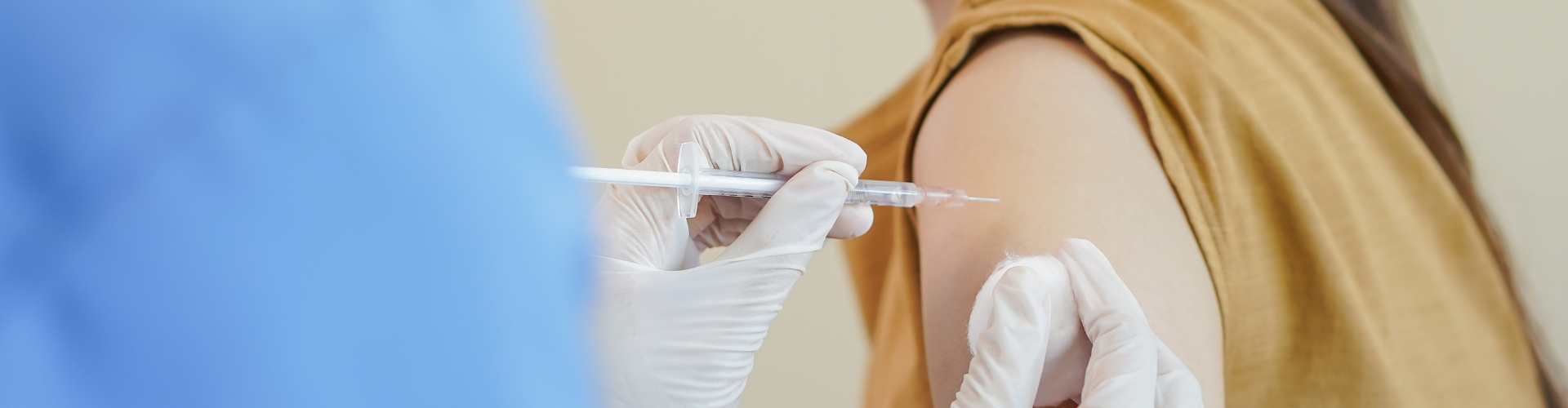 receiving a flu shot